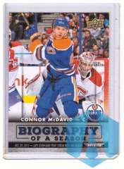 2015-16 Upper Deck Biography of a Season Connor McDavid #BIOCM-10 Rookie